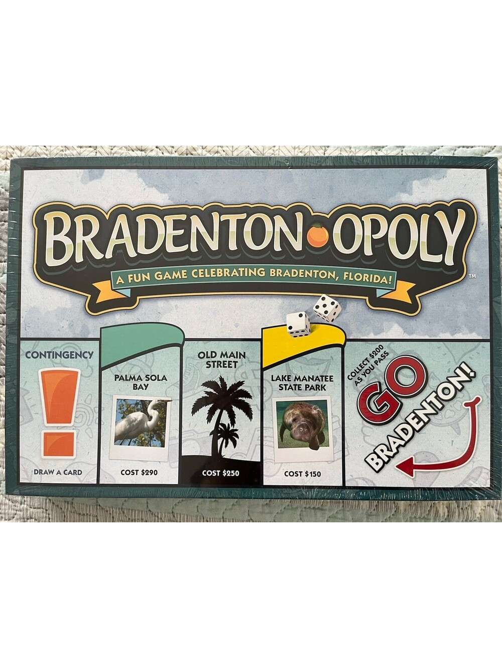 Bradenton Opoly Monopoly Florida Late for the Sky Board Game NEW Sealed